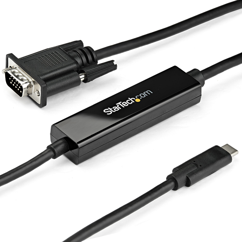 You Recently Viewed StarTech CDP2VGAMM1MB 3ft/1m USB C to VGA Cable - 1920x1200/1080p Image